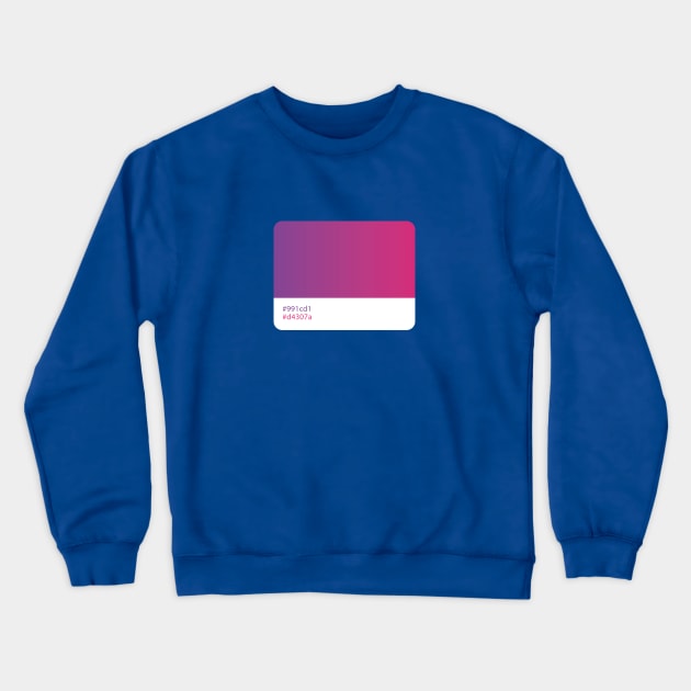 Purple Color palette Crewneck Sweatshirt by Pacesyte